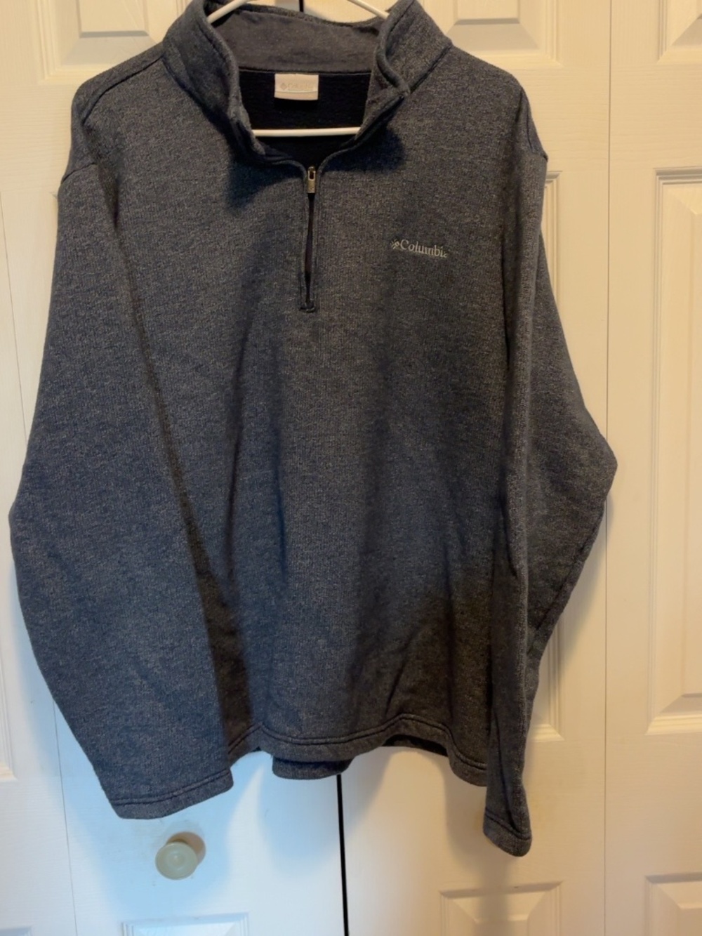 Columbia Men’s XL Gray Quarter Zip Fleece Pullover